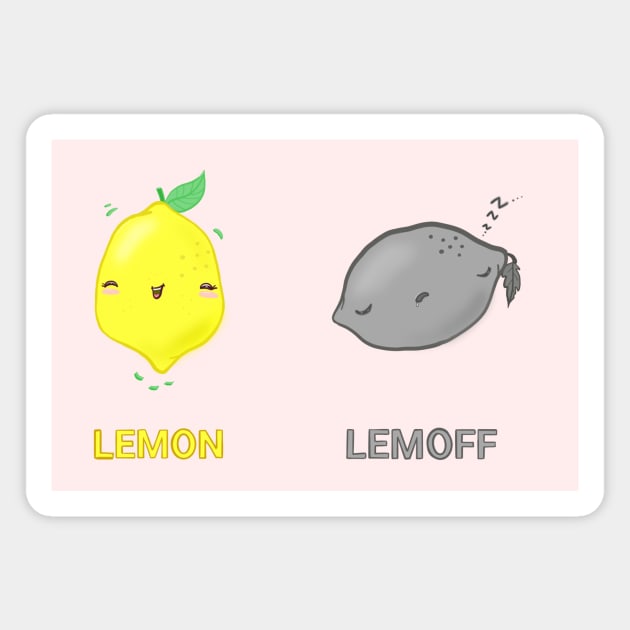 Lemon Lemoff Magnet by moonlitdoodl